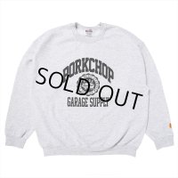 PORKCHOP/2nd COLLEGE SWEAT（GRAY）［クルーネックスウェット-23秋冬］