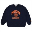 画像1: PORKCHOP/2nd COLLEGE SWEAT（NAVY）［クルーネックスウェット-23秋冬］ (1)