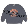 PORKCHOP/2nd COLLEGE SWEAT（NAVY）［クルーネックスウェット-23秋冬］