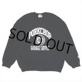 PORKCHOP/2nd COLLEGE SWEAT（BLACK）［クルーネックスウェット-23秋冬］