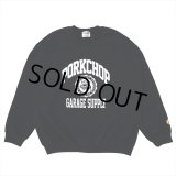 PORKCHOP/2nd COLLEGE SWEAT（BLACK）［クルーネックスウェット-23秋冬］