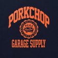 画像3: PORKCHOP/2nd COLLEGE SWEAT（NAVY）［クルーネックスウェット-23秋冬］ (3)