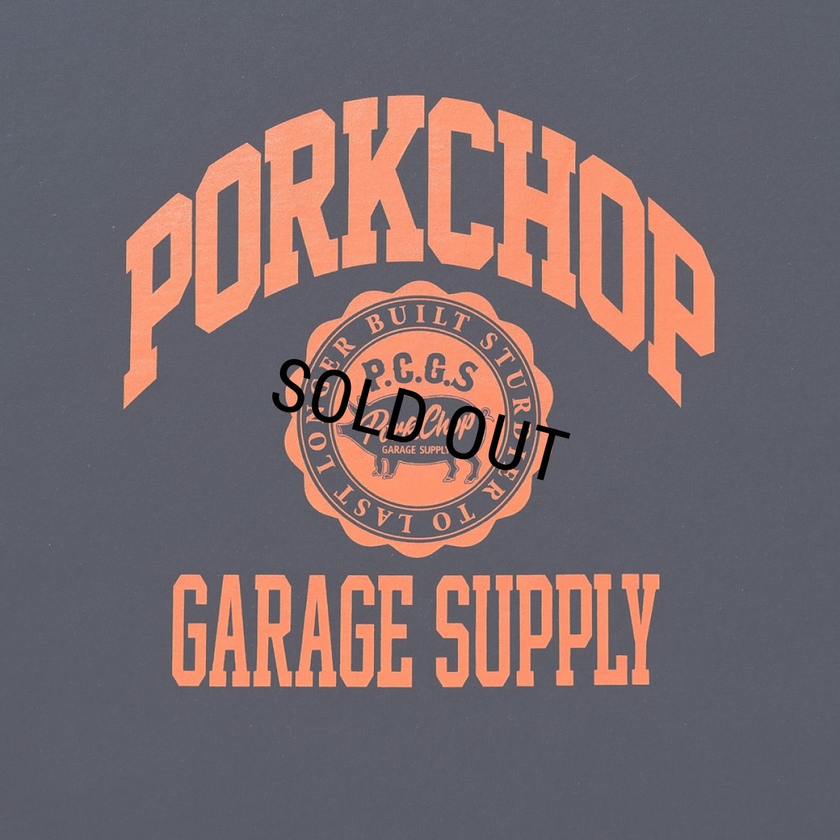 画像3: PORKCHOP/2nd COLLEGE SWEAT（NAVY）［クルーネックスウェット-23秋冬］ (3)