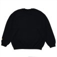 画像2: PORKCHOP/2nd COLLEGE SWEAT（BLACK）［クルーネックスウェット-23秋冬］ (2)