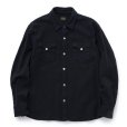 画像1: RATS/AMUNDSEN SHIRT（BLACK）［アムンゼンシャツ-23秋冬］ (1)