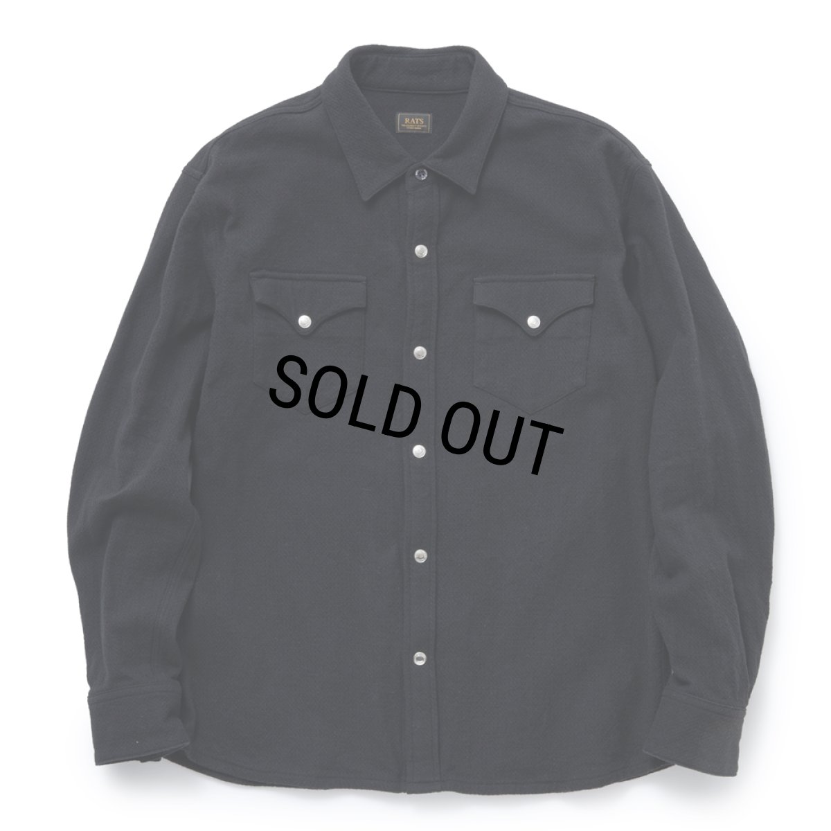 画像1: RATS/AMUNDSEN SHIRT（BLACK）［アムンゼンシャツ-23秋冬］ (1)