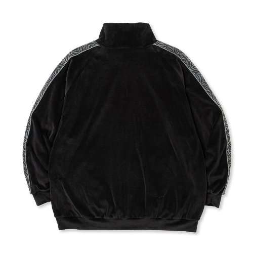 他の写真2: CALEE/VELOUR TRACK JACKET＜SPIRAL JACQUARD PATTERN＞（BLACK） 【30%OFF】［ベロアトラックJKT-23秋冬］