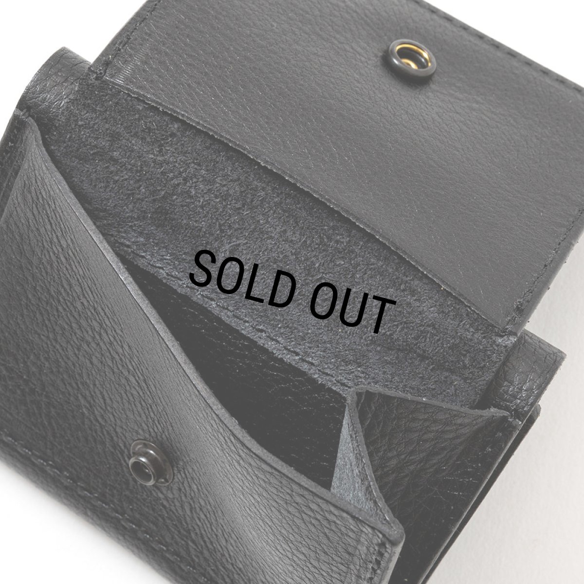 画像7: CALEE/PLANE LEATHER MULTI WALLET ＜STUDS CHARM＞（BLACK）［プレーンレザーマルチウォレットwithスタッズチャーム-25春夏］ (7)