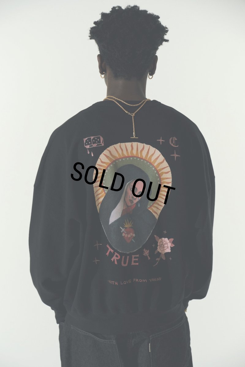 画像5: COOTIE PRODUCTIONS/Open End Yarn Sweat Crew（MARY）（Black）［スウェットクルー-23秋冬］ (5)