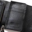 画像5: CALEE/PLANE LEATHER FLAP HALF WALLET＜STUDS CHARM＞（BLACK）［ハーフウォレット-23秋冬］