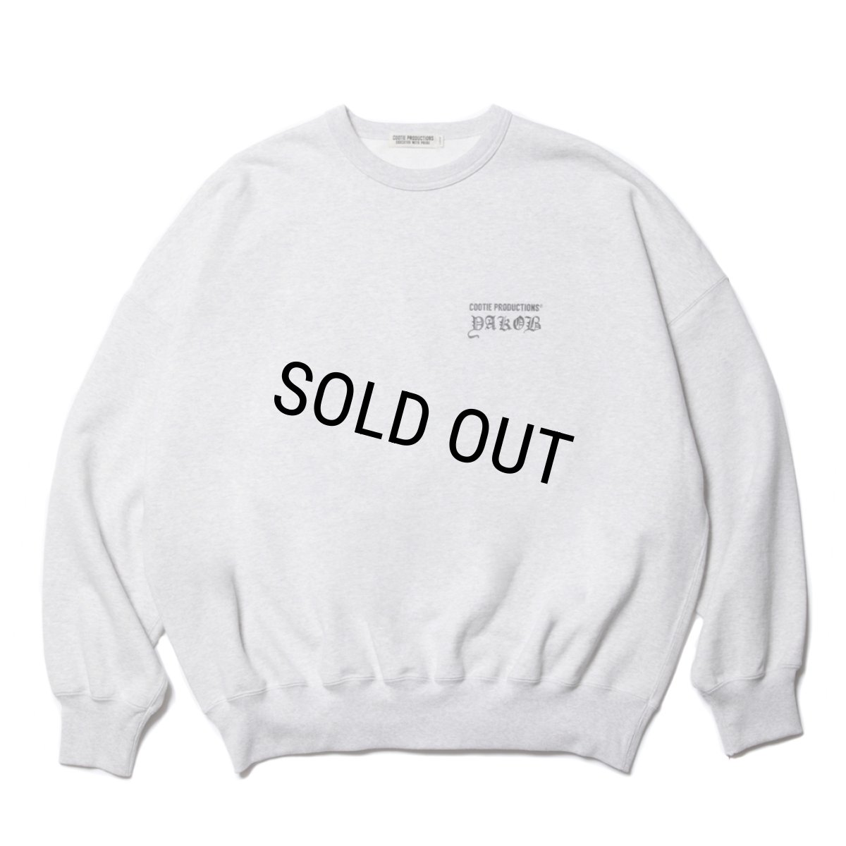 画像2: COOTIE PRODUCTIONS/Open End Yarn Sweat Crew（MARY）（Oatmeal）［スウェットクルー-23秋冬］ (2)