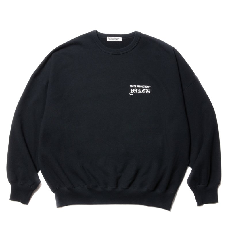 画像1: COOTIE PRODUCTIONS/Open End Yarn Sweat Crew（JESUS）（Black）［スウェットクルー-23秋冬］