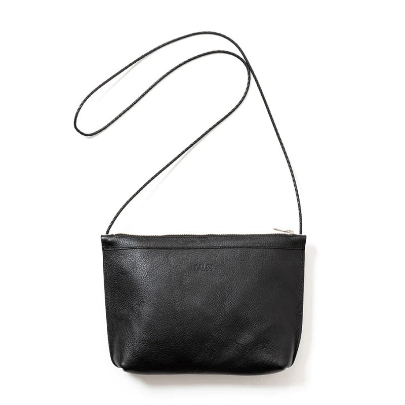 画像2: CALEE/STUDS LEATHER BODY BAG（BLACK）［スタッズレザーボディーバッグ-23秋冬］