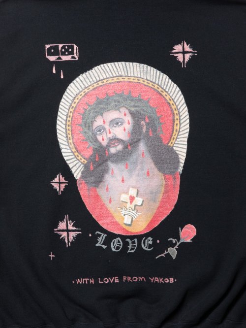 他の写真3: COOTIE PRODUCTIONS/Open End Yarn Sweat Hoodie（JESUS）（Black）［スウェットフーディー-23秋冬］