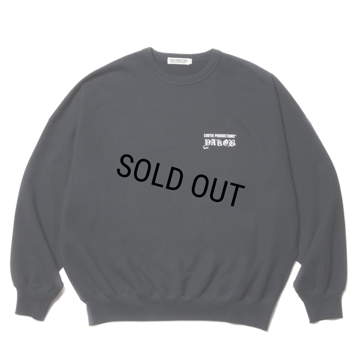画像2: COOTIE PRODUCTIONS/Open End Yarn Sweat Crew（JESUS）（Black）［スウェットクルー-23秋冬］ (2)