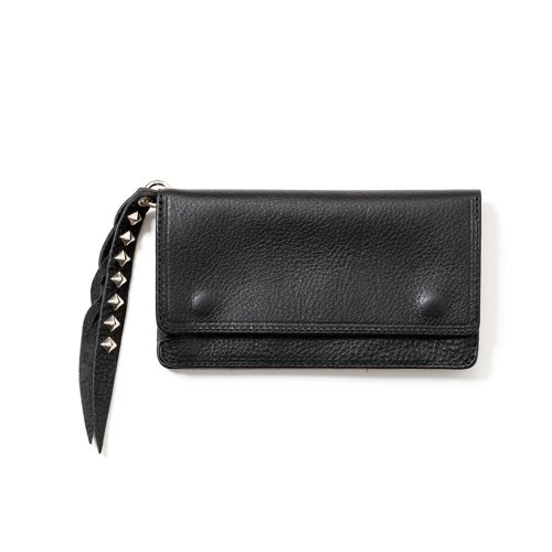 他の写真1: CALEE/PLANE LEATHER LONG WALLET＜STUDS CHARM＞（BLACK）［ロングウォレット-23秋冬］