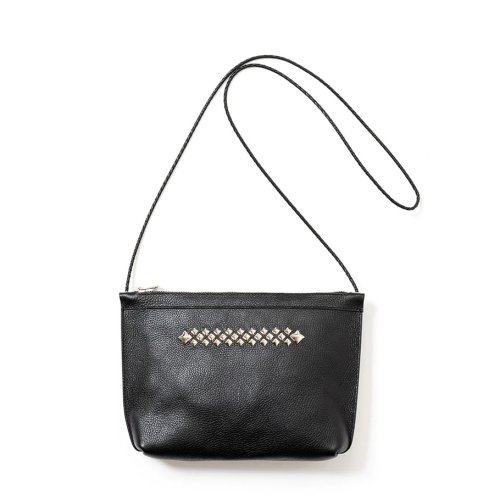 他の写真1: CALEE/STUDS LEATHER BODY BAG（BLACK）［スタッズレザーボディーバッグ-23秋冬］