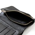 画像7: CALEE/PLANE LEATHER FLAP HALF WALLET＜STUDS CHARM＞（BLACK）［ハーフウォレット-23秋冬］