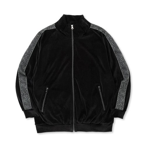 他の写真1: CALEE/VELOUR TRACK JACKET＜SPIRAL JACQUARD PATTERN＞（BLACK） 【30%OFF】［ベロアトラックJKT-23秋冬］