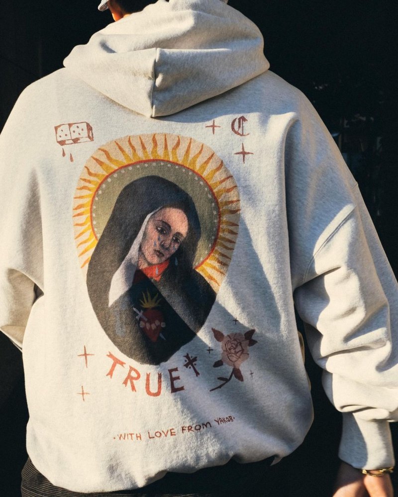 画像3: COOTIE PRODUCTIONS/Open End Yarn Sweat Hoodie（MARY）（Oatmeal）［スウェットフーディー-23秋冬］