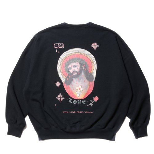 他の写真2: COOTIE PRODUCTIONS/Open End Yarn Sweat Crew（JESUS）（Black）［スウェットクルー-23秋冬］