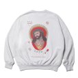 画像1: COOTIE PRODUCTIONS/Open End Yarn Sweat Crew（JESUS）（Oatmeal）［スウェットクルー-23秋冬］ (1)