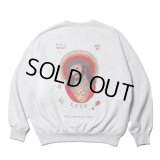 COOTIE PRODUCTIONS/Open End Yarn Sweat Crew（JESUS）（Oatmeal）［スウェットクルー-23秋冬］