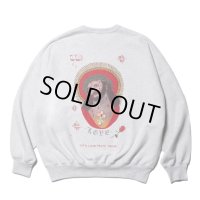 COOTIE PRODUCTIONS/Open End Yarn Sweat Crew（JESUS）（Oatmeal）［スウェットクルー-23秋冬］