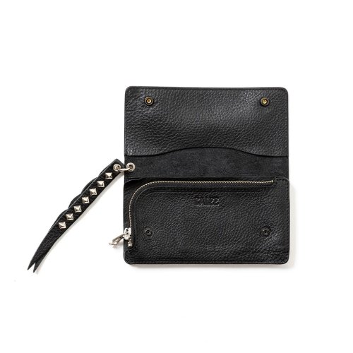 他の写真3: CALEE/PLANE LEATHER LONG WALLET＜STUDS CHARM＞（BLACK）［ロングウォレット-23秋冬］