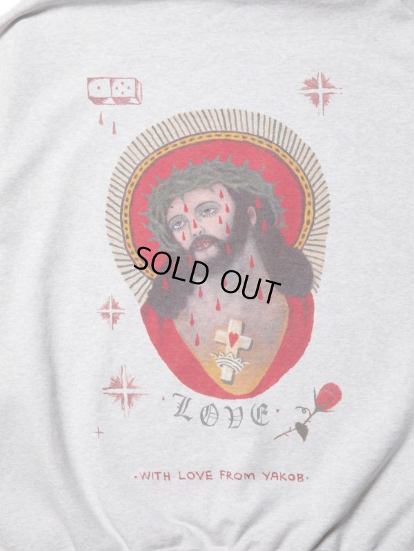 画像4: COOTIE PRODUCTIONS/Open End Yarn Sweat Hoodie（JESUS）（Oatmeal）［スウェットフーディー-23秋冬］