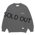 WACKO MARIA/MOHAIR KNIT SWEATER（BLACK）［モヘアセーター-23秋冬］
