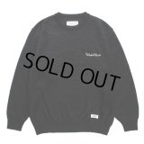 WACKO MARIA/MOHAIR KNIT SWEATER（BLACK）［モヘアセーター-23秋冬］