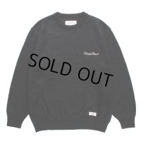 WACKO MARIA/MOHAIR KNIT SWEATER（BLACK）［モヘアセーター-23秋冬］