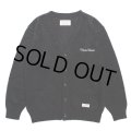 WACKO MARIA/MOHAIR KNIT CARDIGAN（BLACK）［モヘアカーディガン-23秋冬］