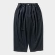 画像1: TIGHTBOOTH/WOOL BAGGY SLACKS（Black） 【20%OFF】［ウールバギースラックス-23秋冬］ (1)