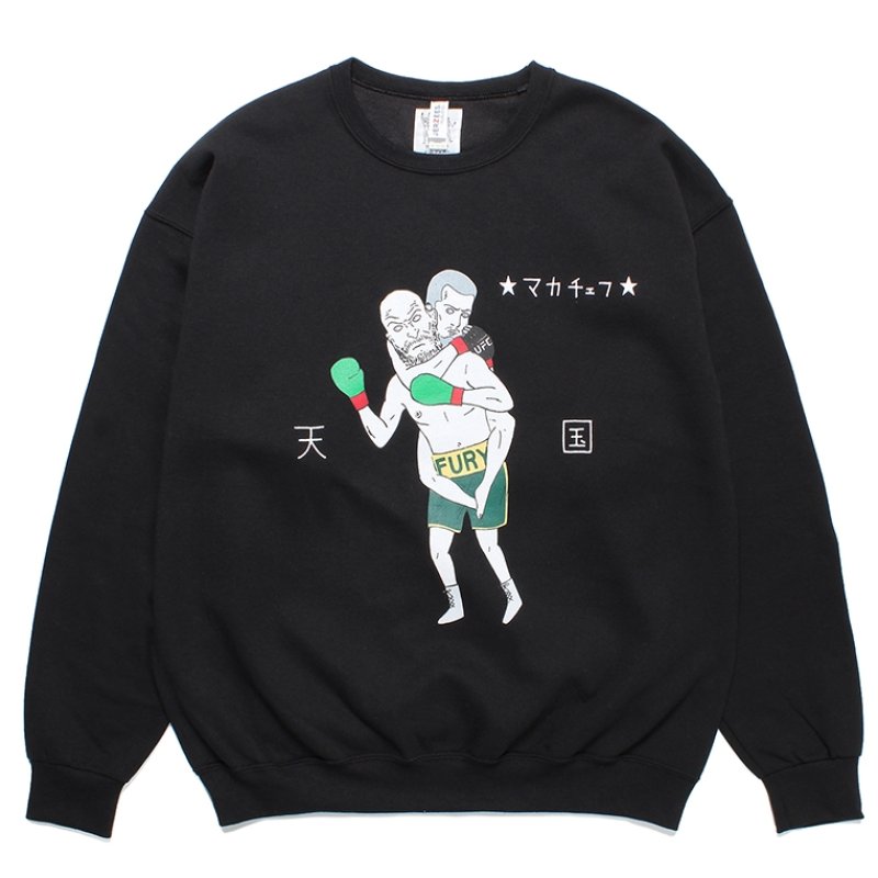 画像1: WACKO MARIA/世界平和プロジェクト / SWEAT SHIRT（BLACK）［クルーネックスウェット-23秋冬］
