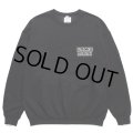 WACKO MARIA/世界平和プロジェクト / SWEAT SHIRT（BLACK）［クルーネックスウェット-23秋冬］