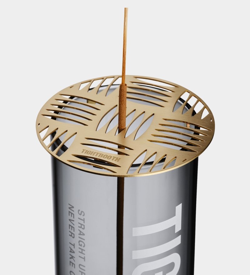 画像2: TIGHTBOOTH/GLASS INCENSE HOLDER（Clear Black）［インセンスホルダー-23秋冬］