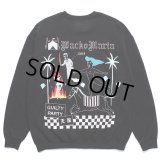 WACKO MARIA/世界平和プロジェクト / SWEAT SHIRT（BLACK）［クルーネックスウェット-23秋冬］