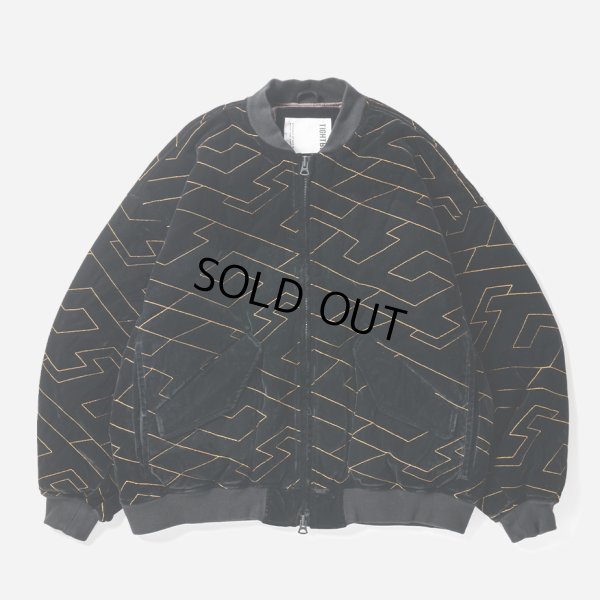 画像1: TIGHTBOOTH/T QUILT VELVETEEN JKT（Black） 【30%OFF】［キルトベルベッティーンJKT-23秋冬］