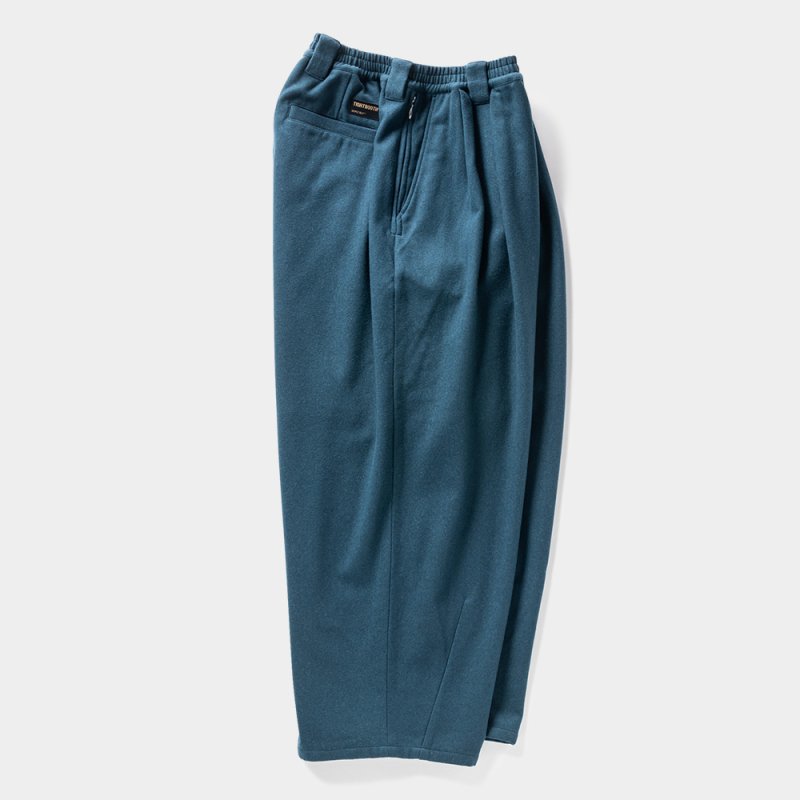 画像2: 【40%OFF】TIGHTBOOTH/WOOL BAGGY SLACKS（Dark Blue）［ウールバギースラックス-23秋冬］