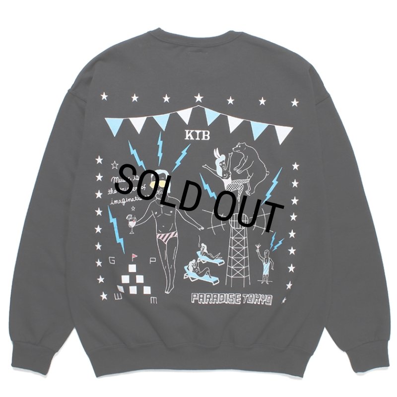 WACKO MARIA/世界平和プロジェクト / SWEAT SHIRT（BLACK）［クルー