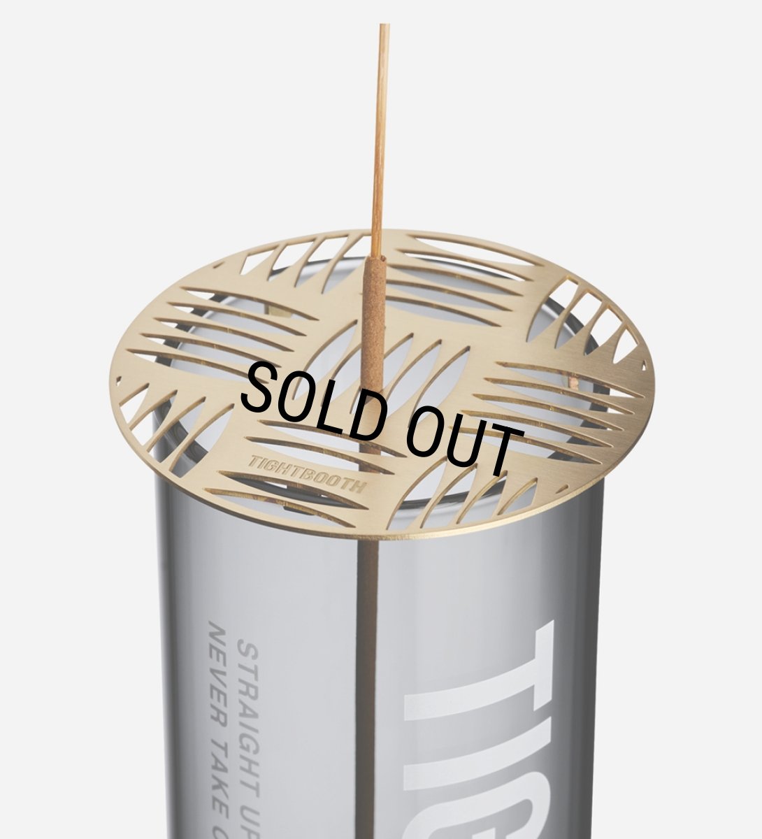 画像4: TIGHTBOOTH/GLASS INCENSE HOLDER（Clear Black）［インセンスホルダー-23秋冬］ (4)