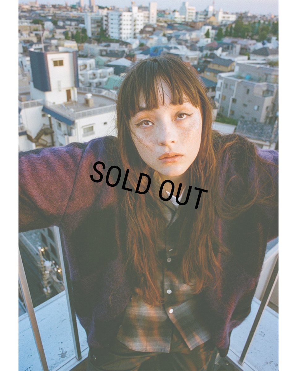 画像3: WACKO MARIA/DIAMOND MOHAIR KNIT CARDIGAN（PURPLE）［ダイヤモンドモヘアカーディガン-23秋冬］ (3)