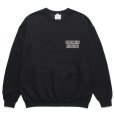 画像2: WACKO MARIA/世界平和プロジェクト / SWEAT SHIRT（BLACK）［クルーネックスウェット-23秋冬］ (2)