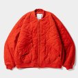 画像1: TIGHTBOOTH/T QUILT VELVETEEN JKT（Vermilion） 【30%OFF】［キルトベルベッティーンJKT-23秋冬］ (1)