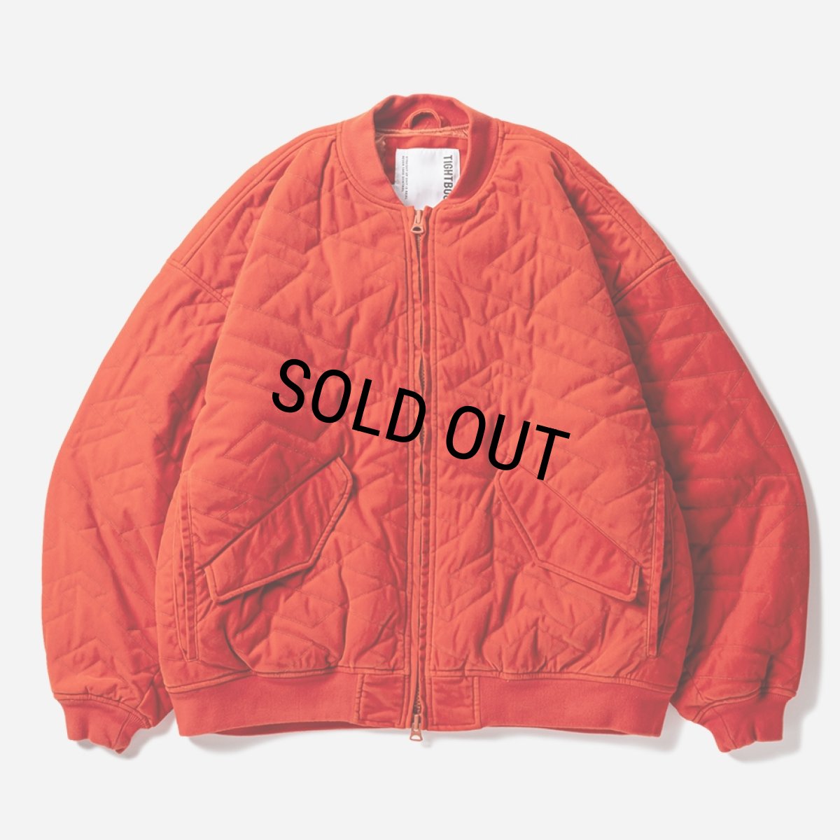 画像1: TIGHTBOOTH/T QUILT VELVETEEN JKT（Vermilion） 【30%OFF】［キルトベルベッティーンJKT-23秋冬］ (1)