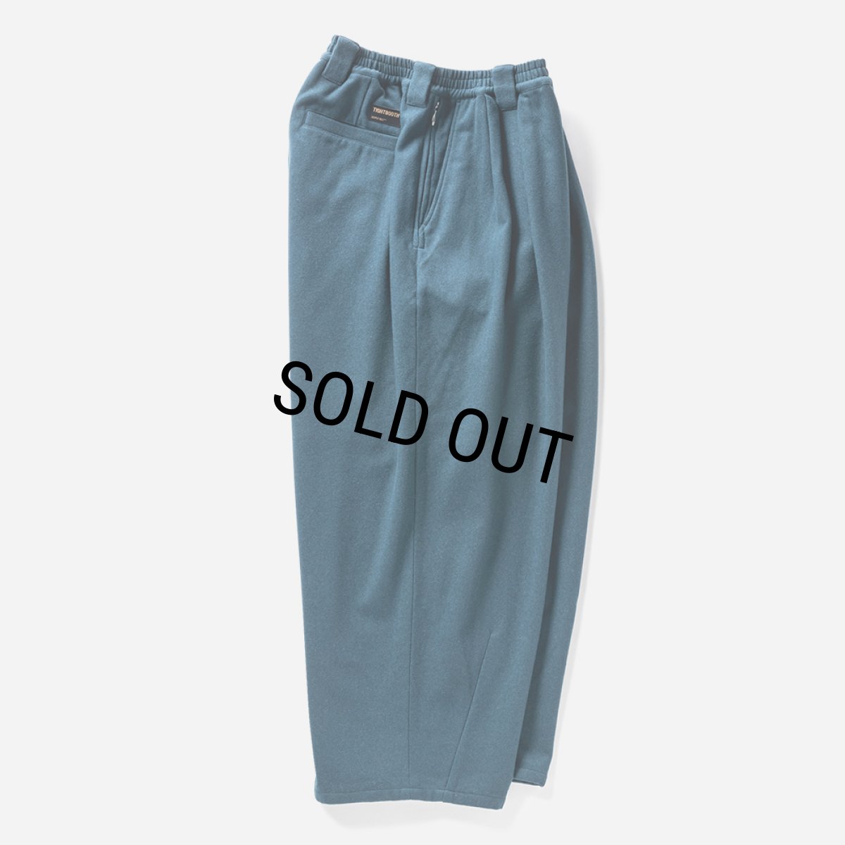 画像2: 【40%OFF】TIGHTBOOTH/WOOL BAGGY SLACKS（Dark Blue）［ウールバギースラックス-23秋冬］ (2)