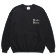 画像2: WACKO MARIA/世界平和プロジェクト / SWEAT SHIRT（BLACK）［クルーネックスウェット-23秋冬］ (2)