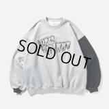 TIGHTBOOTH/IMPLANT CREW SWEAT（Gray） 【30%OFF】［クルースウェット-23秋冬］